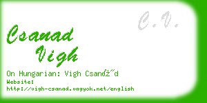 csanad vigh business card